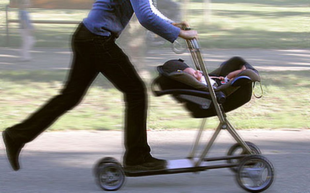 Wózek-hulajnoga dla aktywnych mam
