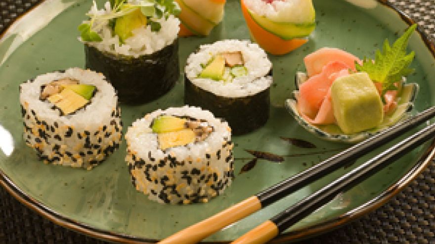 Sushi Jedz sushi, by poprawić trawienie