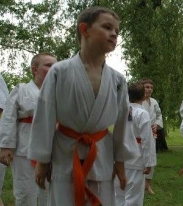 Najmłodsi karatecy podczas Dni Dąbrowy