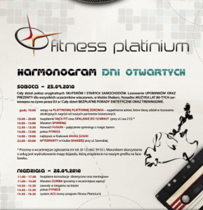 Dni Otwarte w Platinium Fitness!