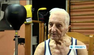 94-letni miłośnik fitness