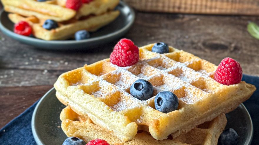 Zdrowe przepisy Gofry bez laktozy i glutenu