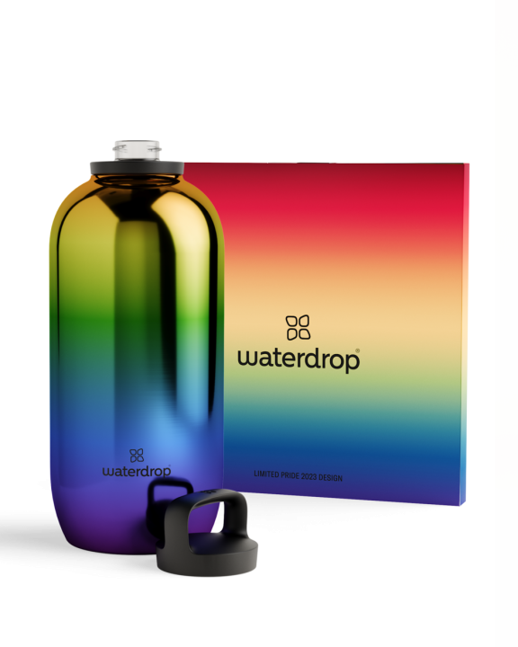 Butelki Rainbow od Waterdrop oraz Conchity Wurst